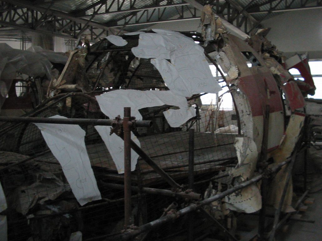 Il progetto del Museo per la Memoria di Ustica, con l'installazione permanente di Christian Boltanski (realizzata con i resti del DC9 abbattuto il 27 giugno 1980), è stato realizzato grazie alla determinazione dell’Associazione dei Parenti delle Vittime della Strage di Ustica presieduta da Daria Bonfietti. Nell'immagine, un particolare dell'installazione di Boltanski.