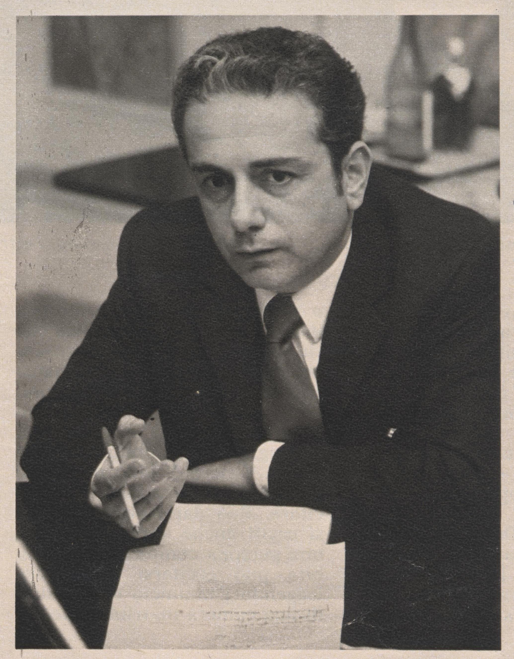 Vittorio Occorsio nel settimanale «Epoca», 1971 (Archivio Famiglia Occorsio).